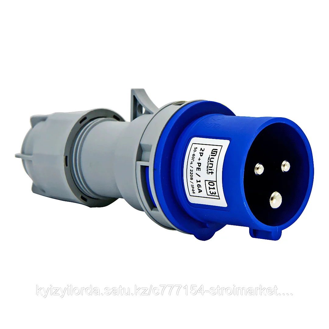 Переноска вилка 013, 2p+pe 16A 220B IP 44 Expert Unit (10/100)