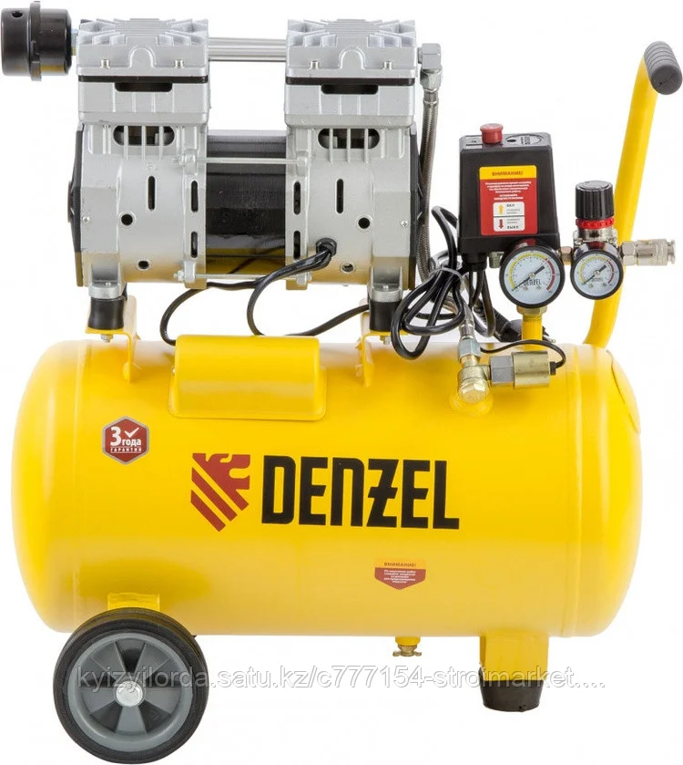 Компрессор DENZEL безмаслянный малошумный DENZEL DLS950/24 58026
