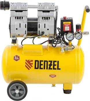Компрессор DENZEL безмаслянный малошумный DENZEL DLS950/24 58026
