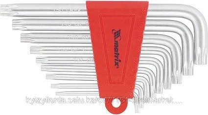 Набор ключей имбусовых MATRIX TORX,9шт Т10-50 короткие 12305