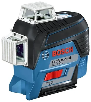 Уровень лазерный BOSCH GLL 3-80 C Professional (120м, ±0,2мм/м)